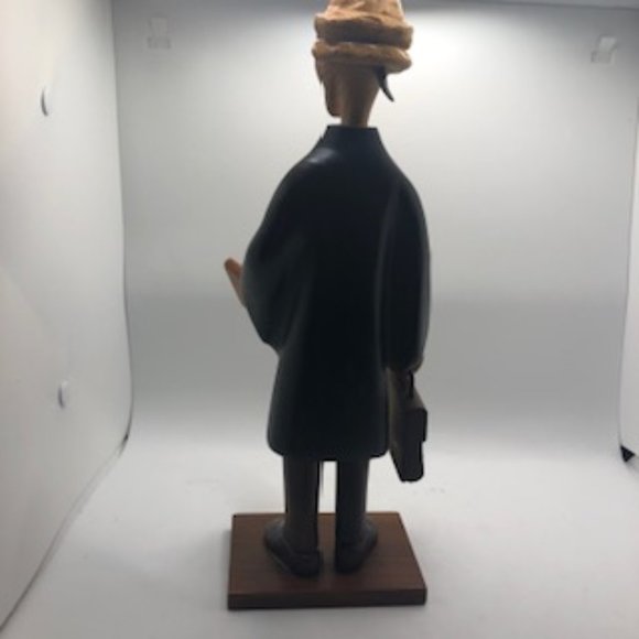 Vintage Britto Romer Hand Carved Wood Judge/ Lawyer Made in Italy - Picture 4 of 5